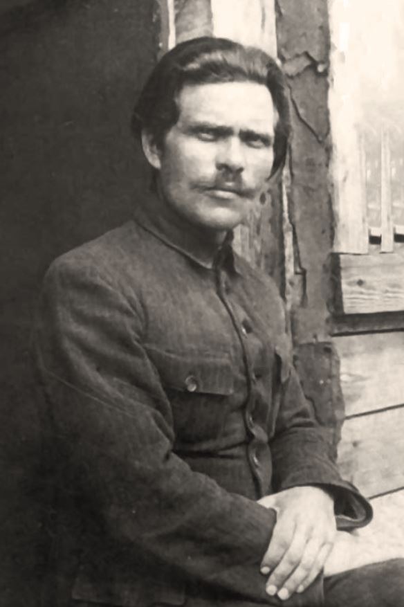 Nestor Makhno in a camp for displaced persons in Romania.