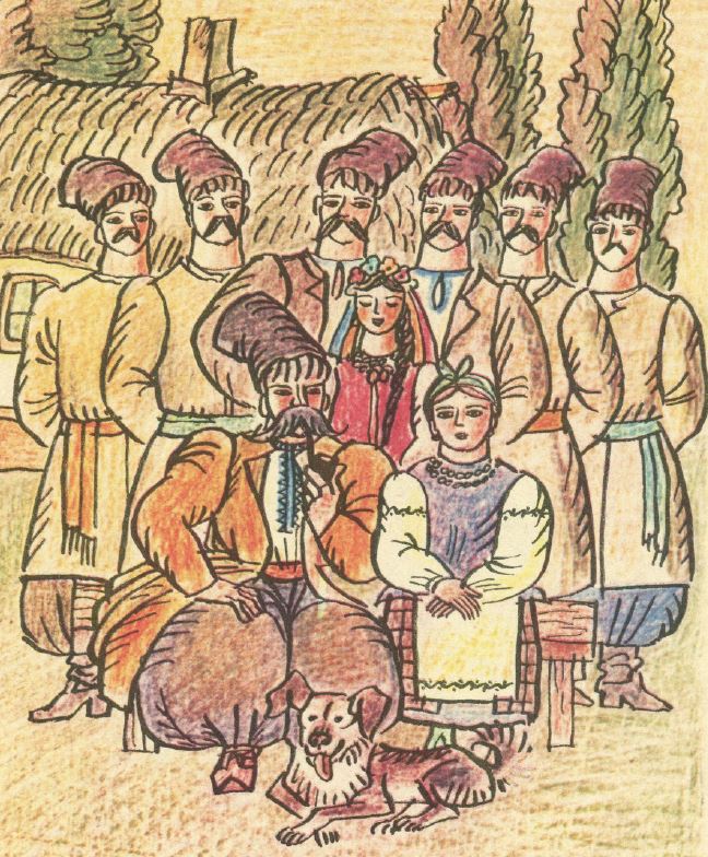 Folktale about Kotyhoroshko, a young hero, that embarks on a journey to save his family from a powerful serpent. Illustrations by Anatoly Vasilenko.